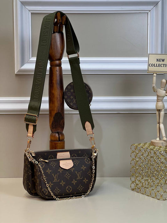 Louis Vuitton Multi Pochette Accessoires Monogram Khaki