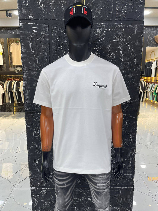 Dsquared2 T-Shirt White Logo Script