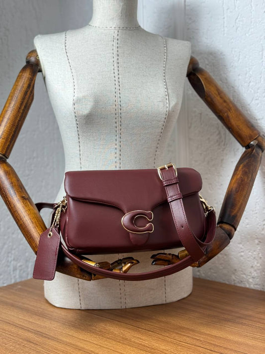 Coach Tabby Shoulder Bag Bordeaux