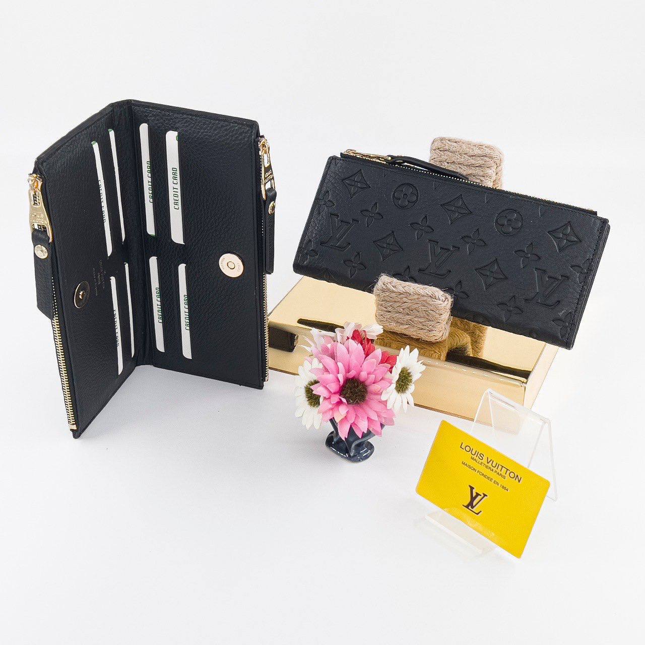 Louis Vuitton Πορτοφόλι Adele Μαύρο