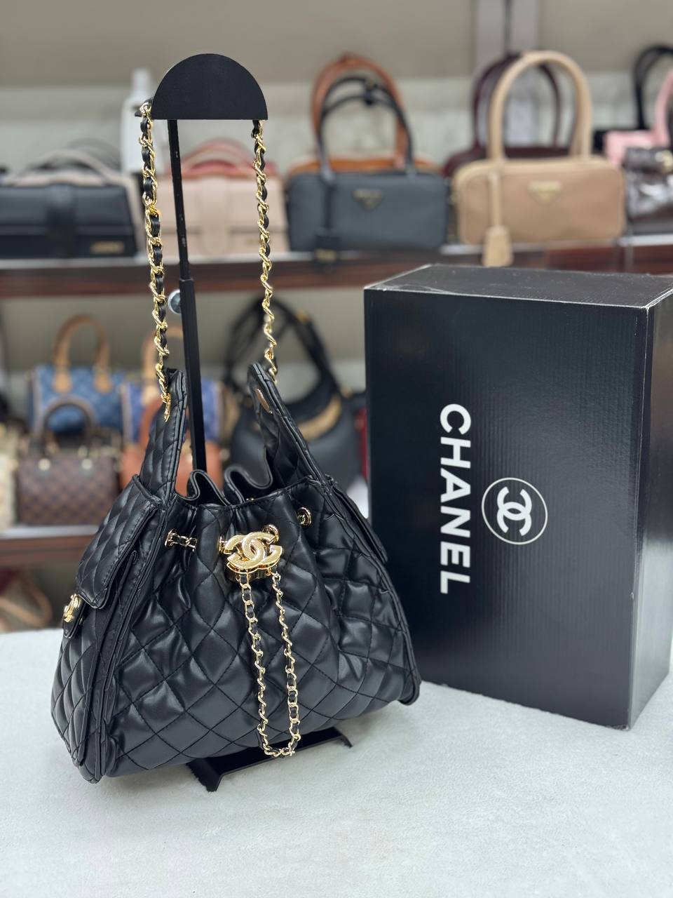 Chanel Πουγκί Μαύρο