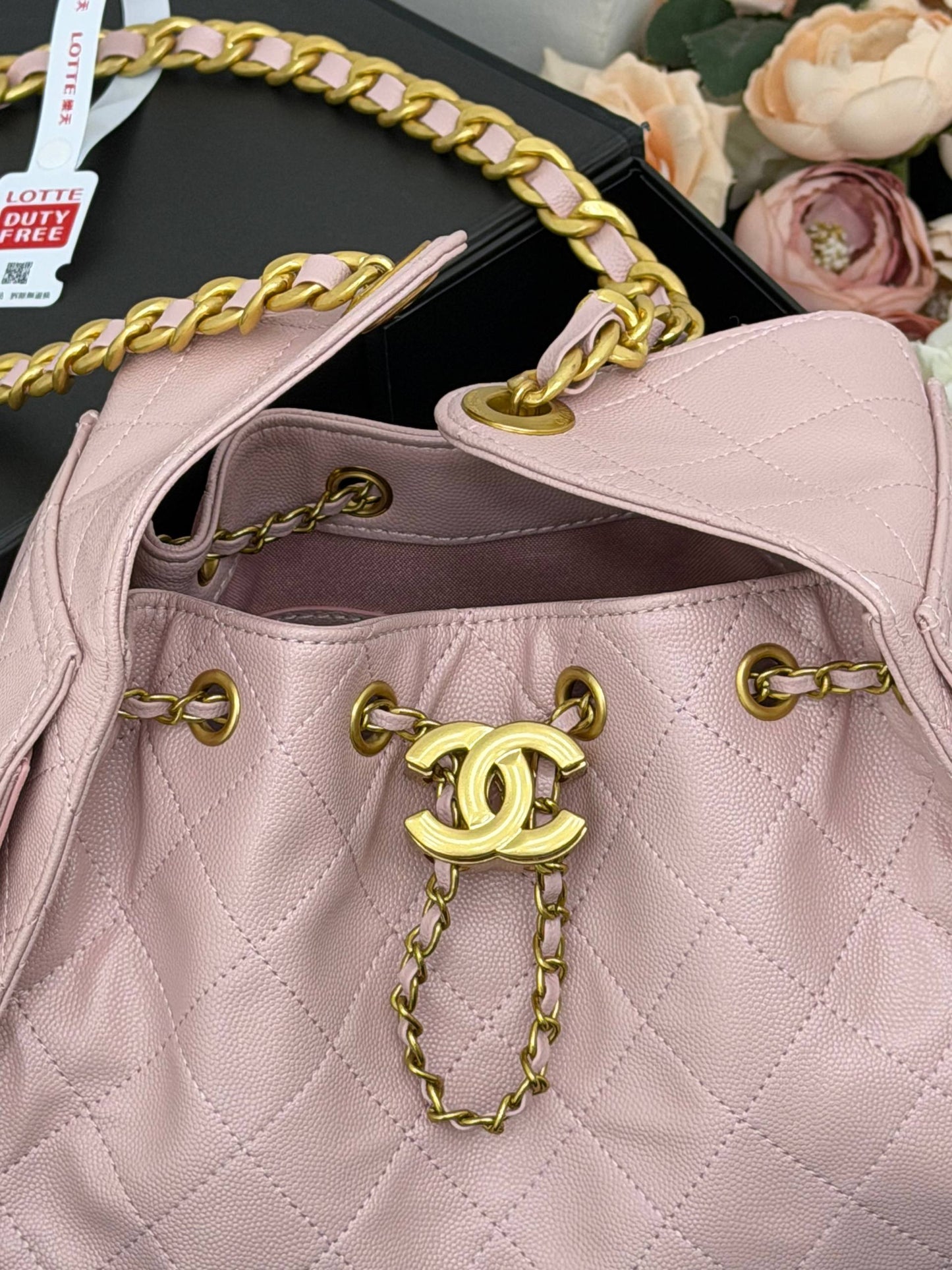 Chanel Gabrielle Drawstring Bag Pink