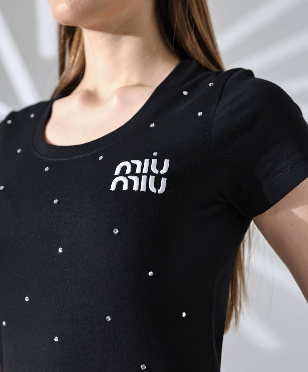 Miu Miu Μπλουζάκι Μαύρο