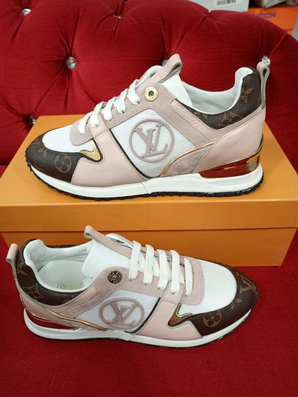 Louis Vuitton Run Away Sneaker Pink Monogram