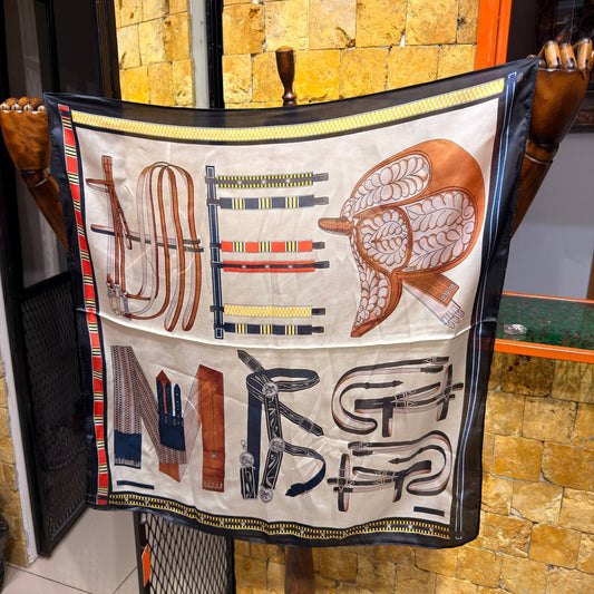 Hermès Cavalcades Silk Scarf