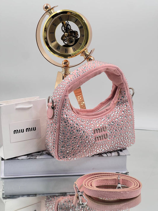 Mıu Mıu Strass Pink