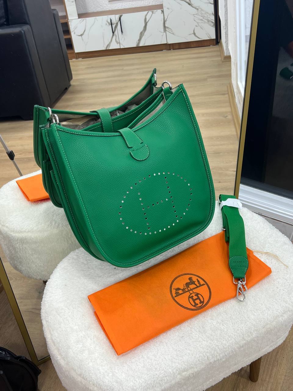 Hermes Evelyn Big Size Πράσινη