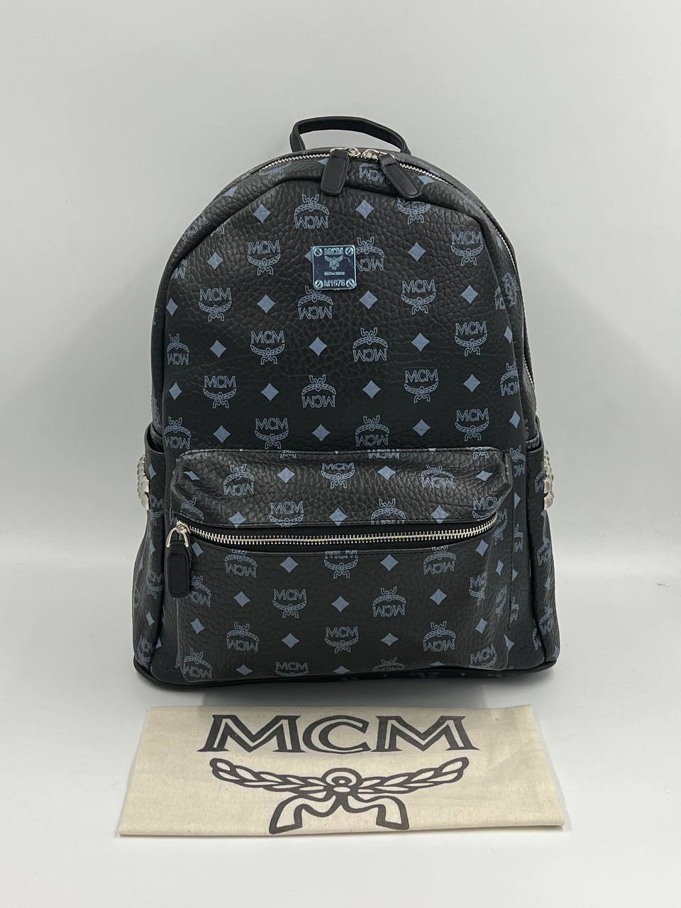 MCM Backpack Stark Black Visetos Big