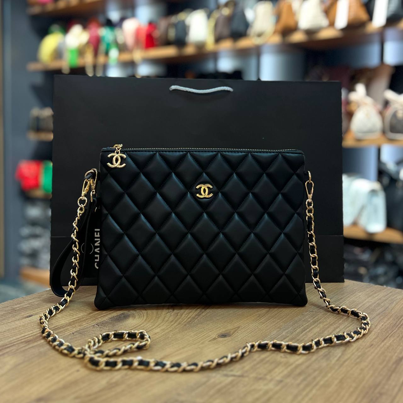 Chanel Φάκελος Μαύρος