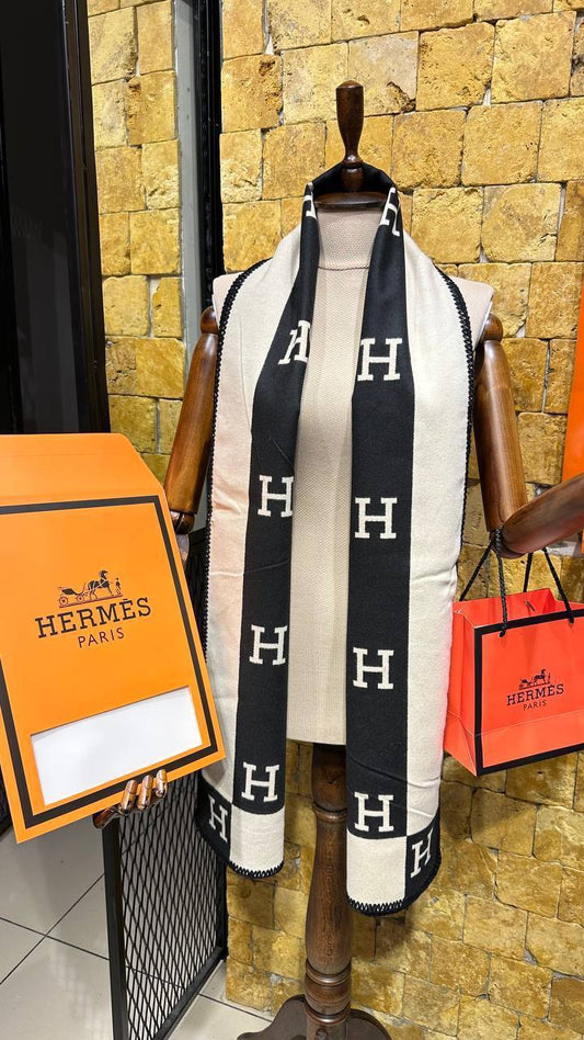 Hermes Scarf Μαύρο