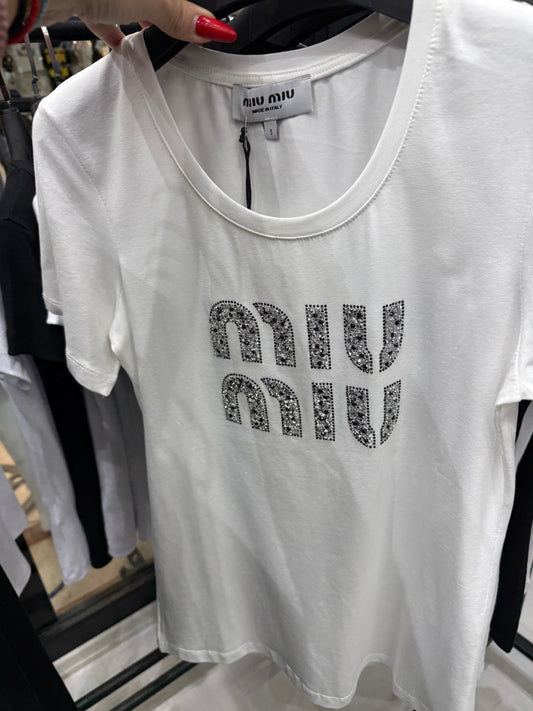 Miu Miu Μπλουζάκι Λευκό