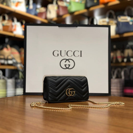 Gucci GG Marmont Chain Bag Black