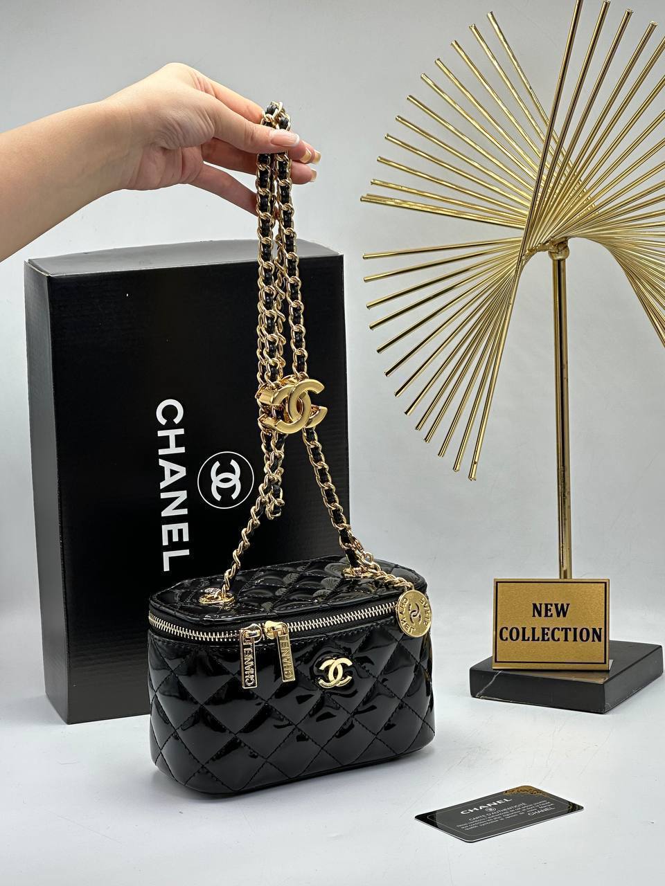 Chanel Vanity Μαύρο Γυαλιστερό