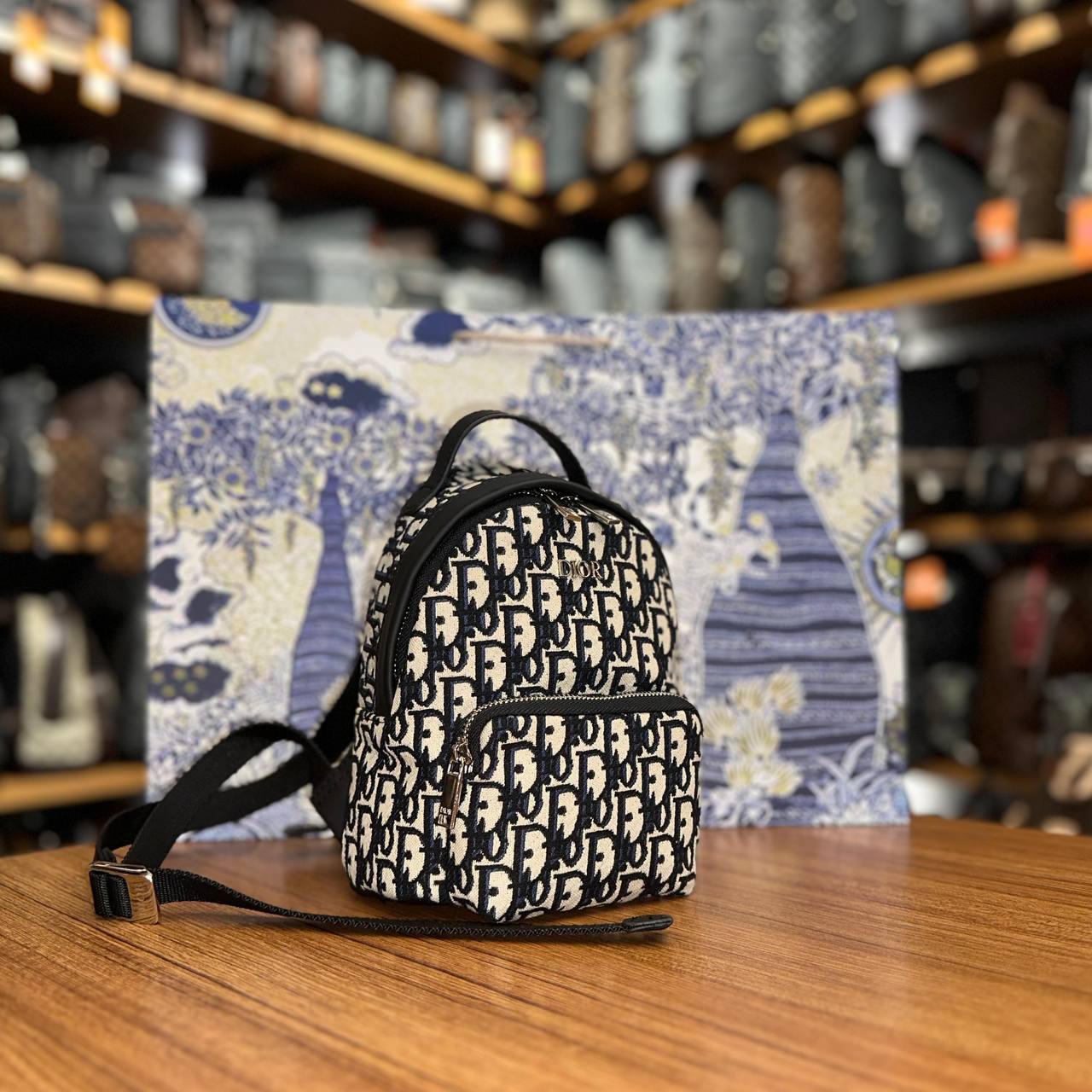 Christian Dior Mini Backpack Oblique