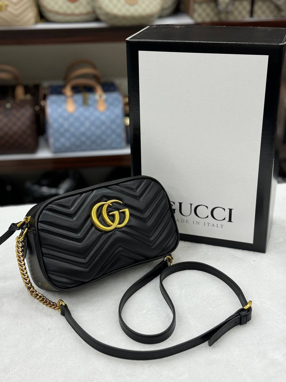 Gucci GG Marmont Camera Bag Black