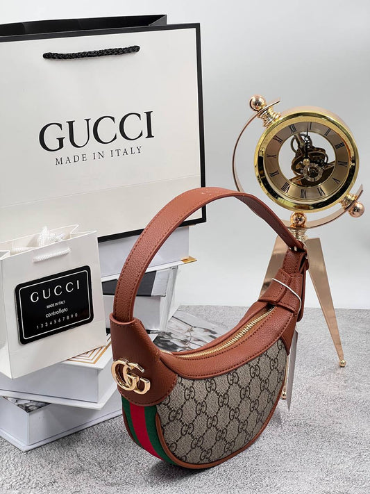 Gucci GG Ophidia Mini Hobo Bag Brown
