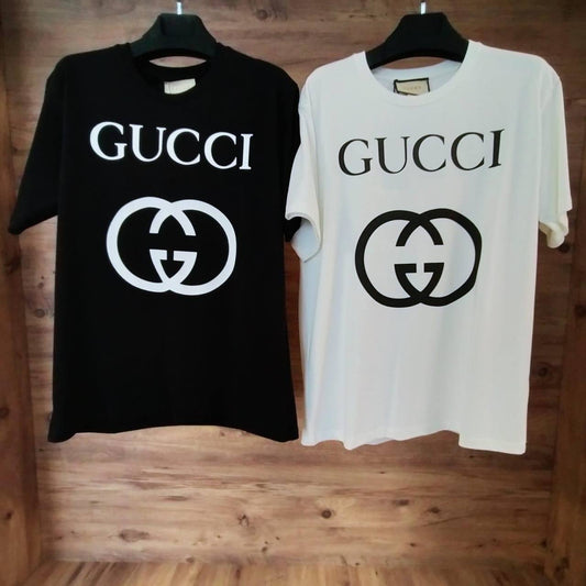 Gucci Double G Logo T-Shirt White & Black