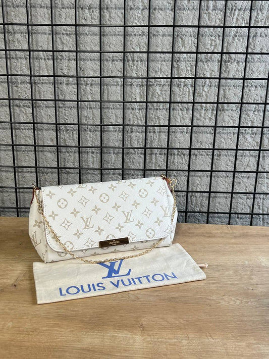 Louis Vuitton Clutch Monogram Λευκό