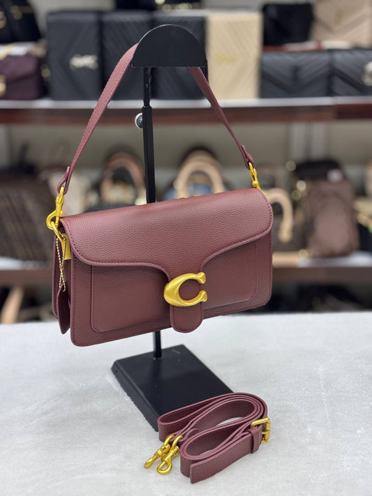 Coach Tabby Shoulder Bag Burgundy