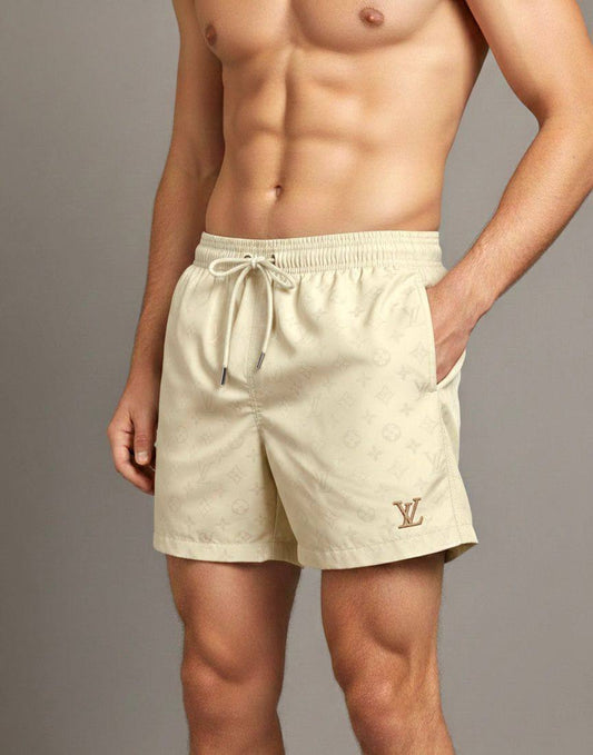 Louis Vuitton Monogram Swim Shorts Beige