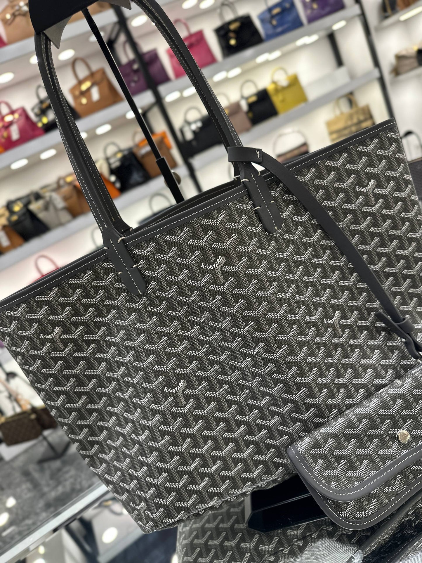 Goyard Saint Louis Tote Bag Grey