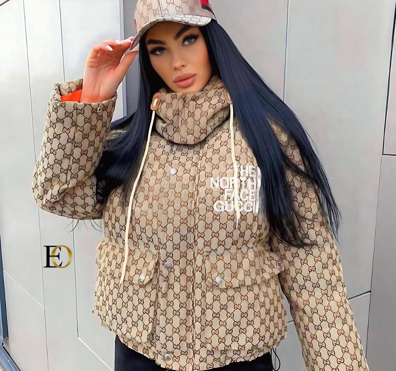 The North Face x Gucci GG Canvas Down Jacket