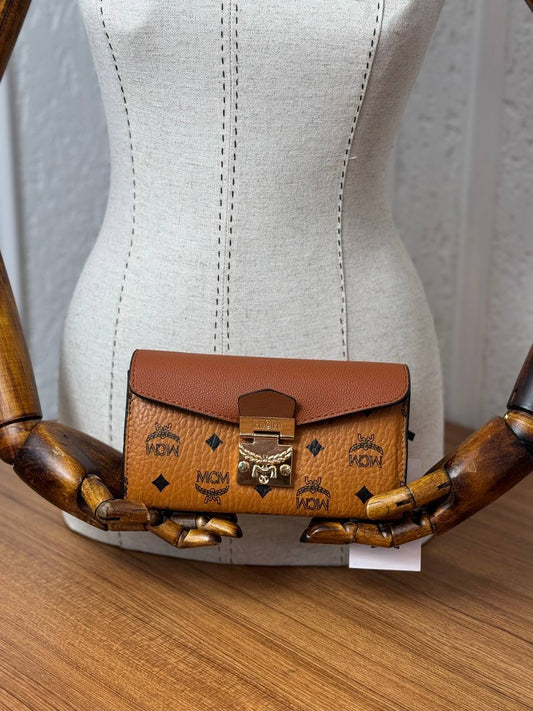 MCM Wallet Cognac Patricia Visetos