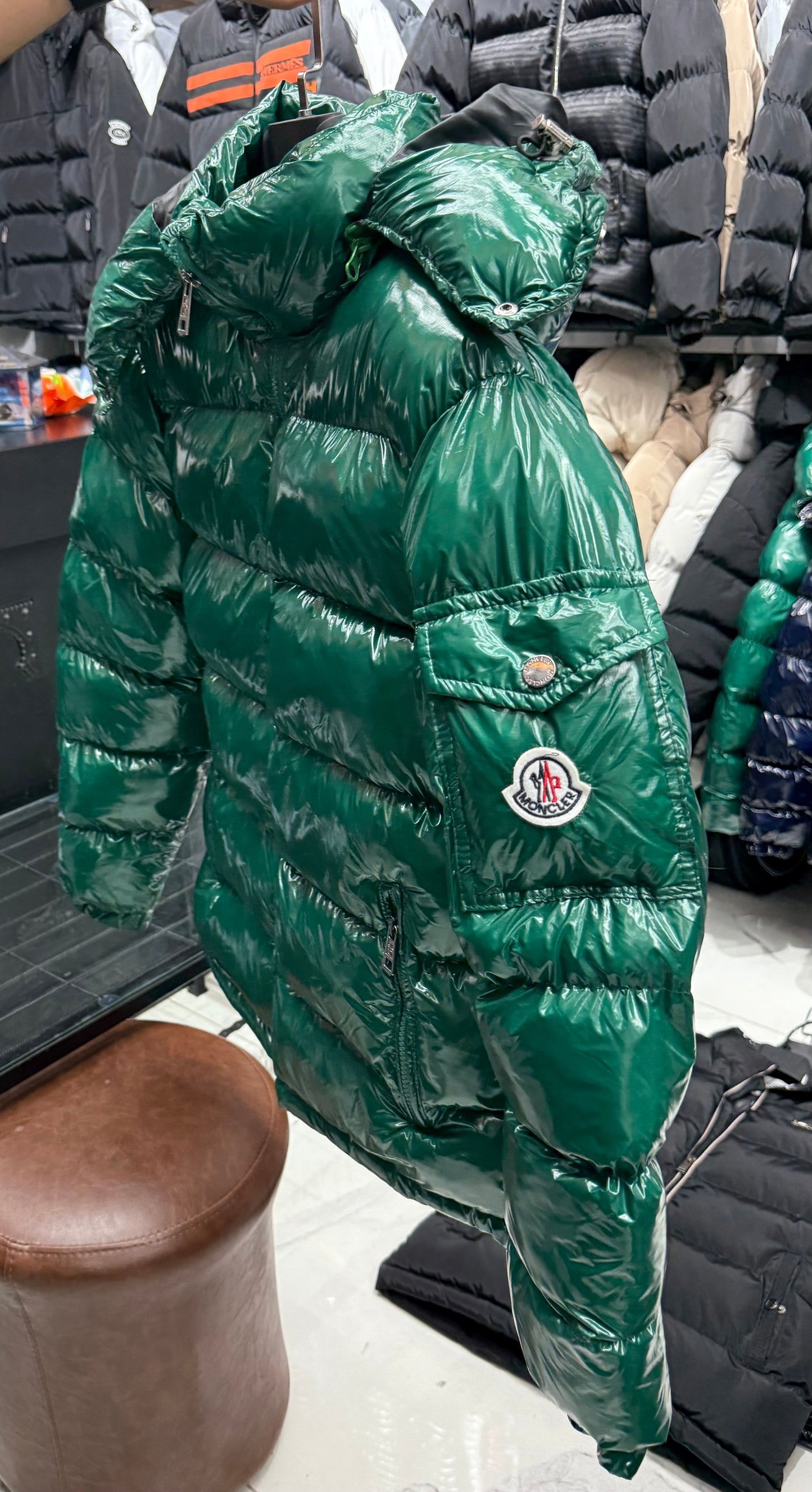Moncler Maya Down Jacket Green