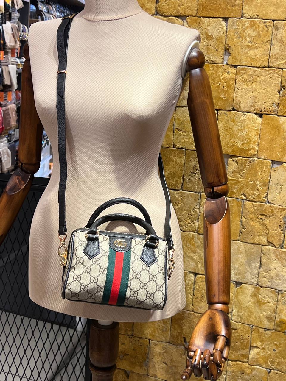 Gucci Ophidia Top Handle Bag Black