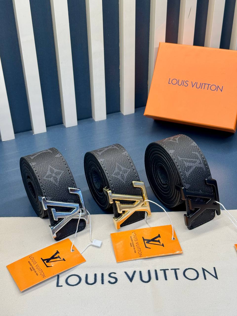 Louis Vuitton Black Monogram Belt