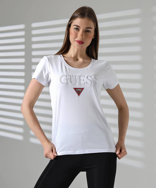 Guess Μπλουζάκι Λευκό