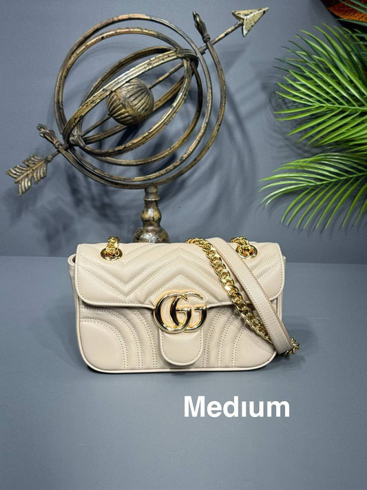 Gucci Marmont Shoulder Bag Beige