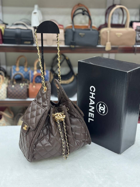 Chanel Πουγκί Καφέ