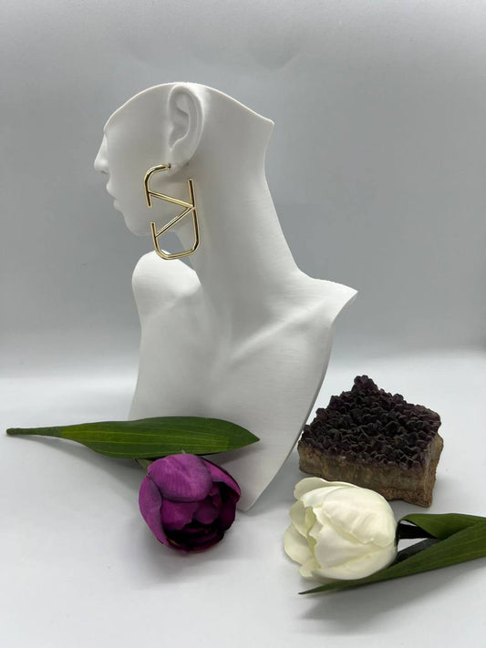Valentino VLogo Gold Earrings