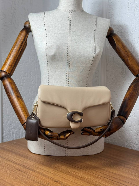 Coach Pillow Tabby Shoulder Bag Beige
