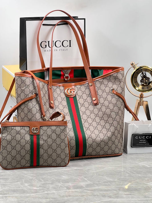 Gucci Ophidia Shopper Brown