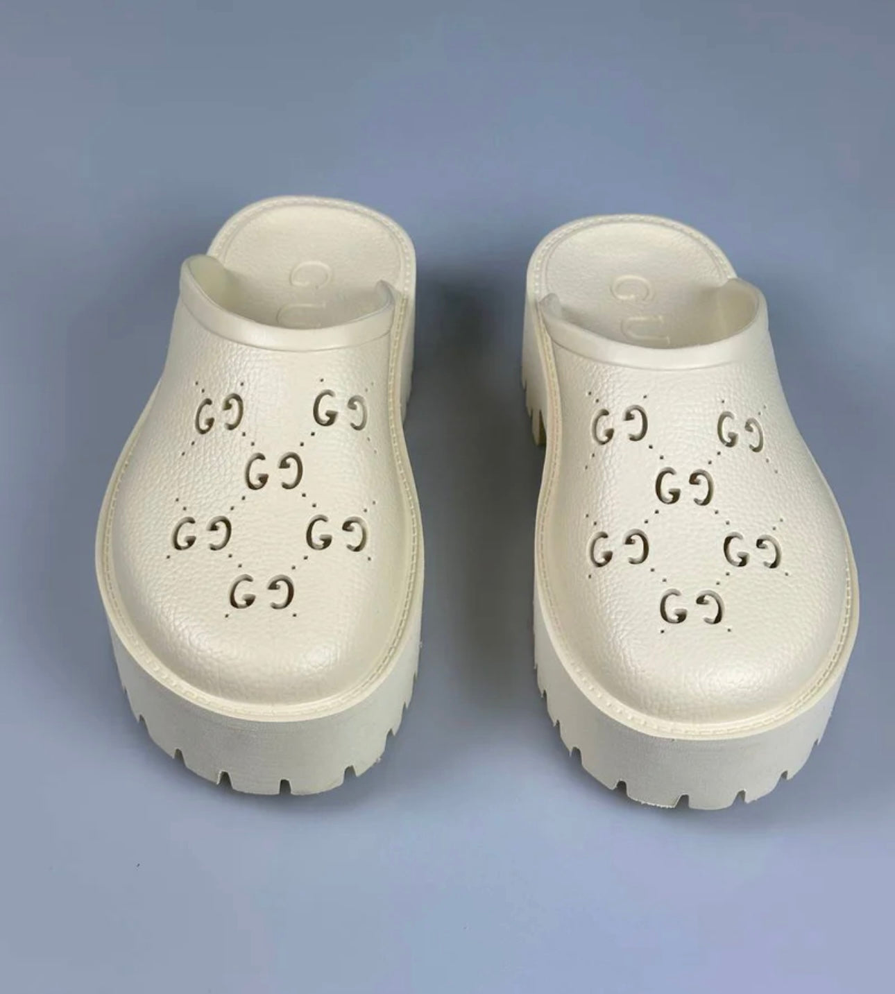 Gucci Rubber Platform Beige