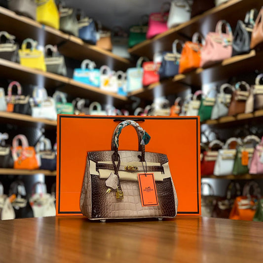 Hermes Birkin Beige Croco