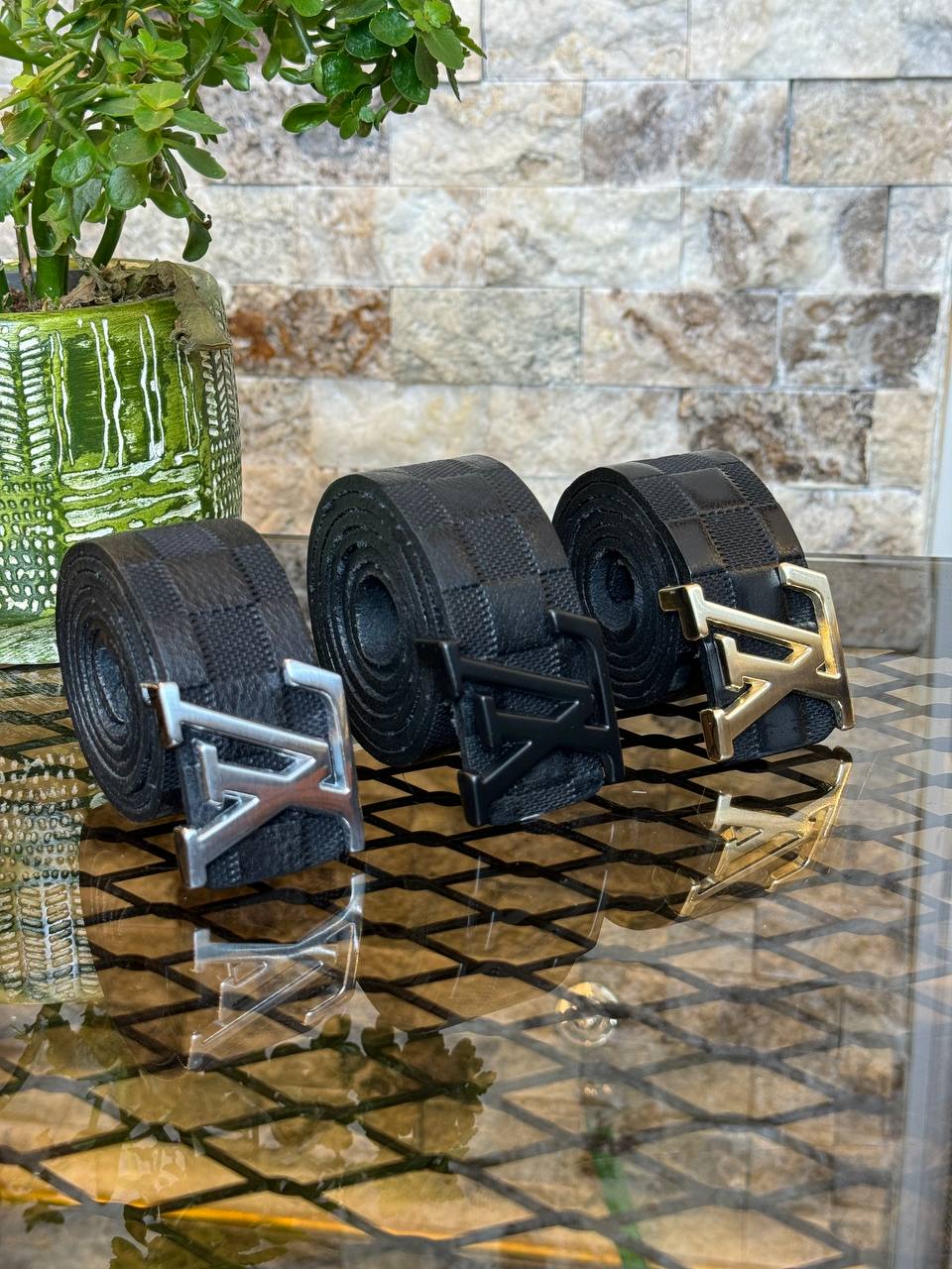 Louis Vuitton Black Damier Belt