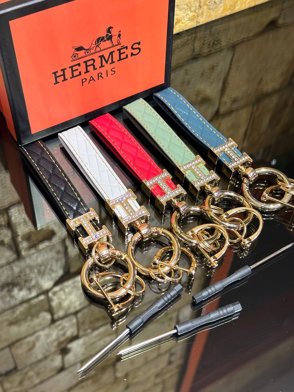 Hermes Μπρελόκ Κόκκινο