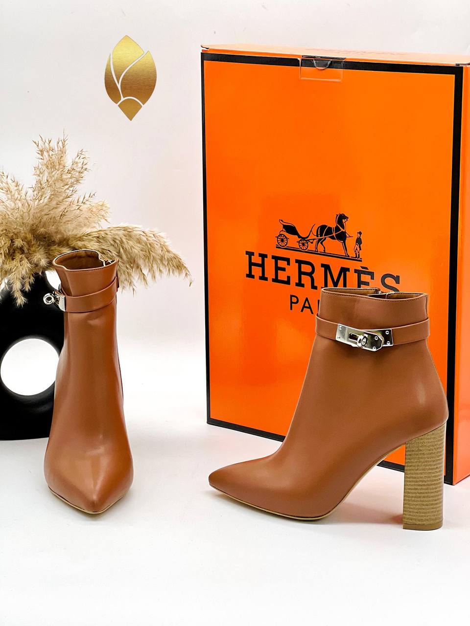 Hermes Μποτάκια Kelly Ταμπά