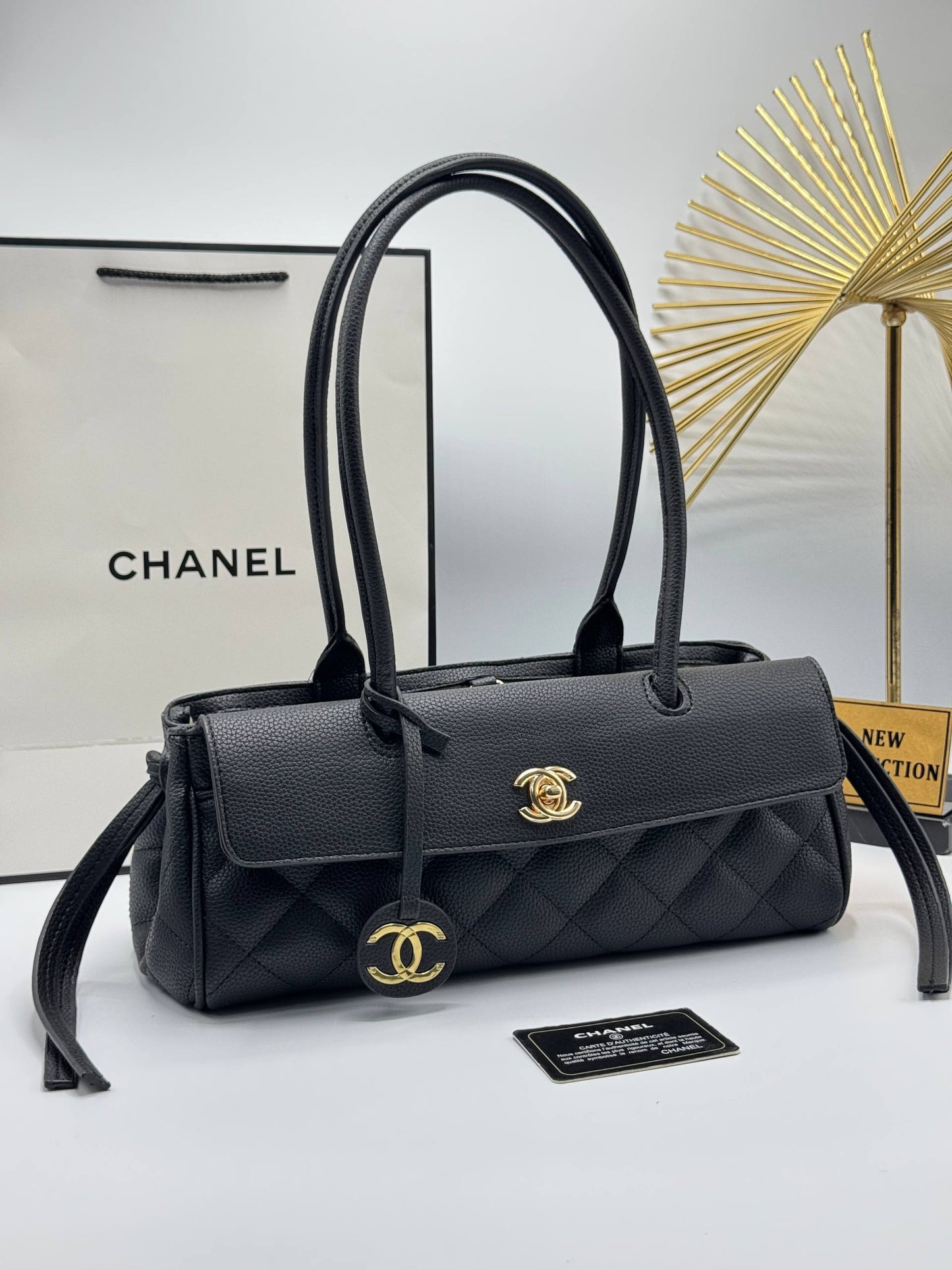 Chanel Quilted Shoulder Bag Black