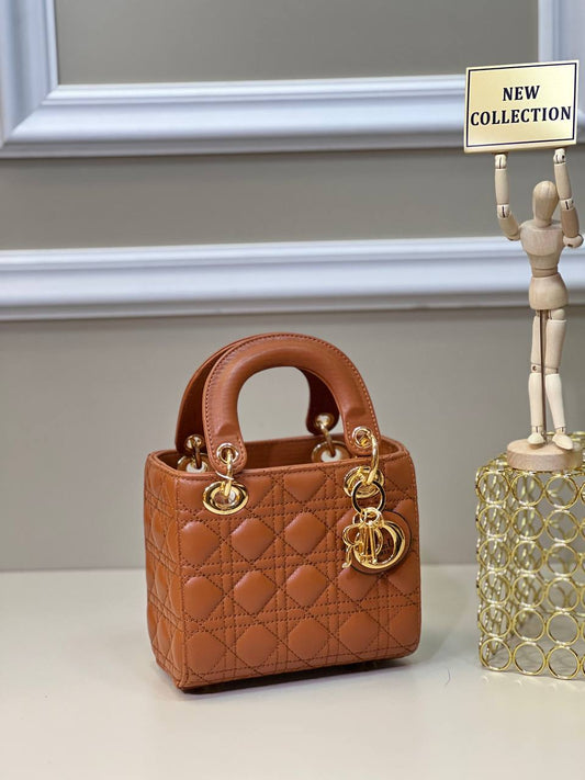 Christian Dior Lady Dior Bag Brown