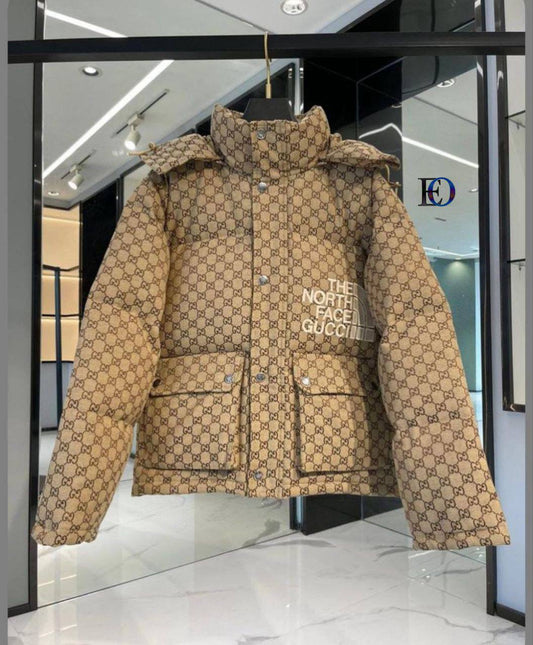 The North Face x Gucci GG Canvas Down Jacket