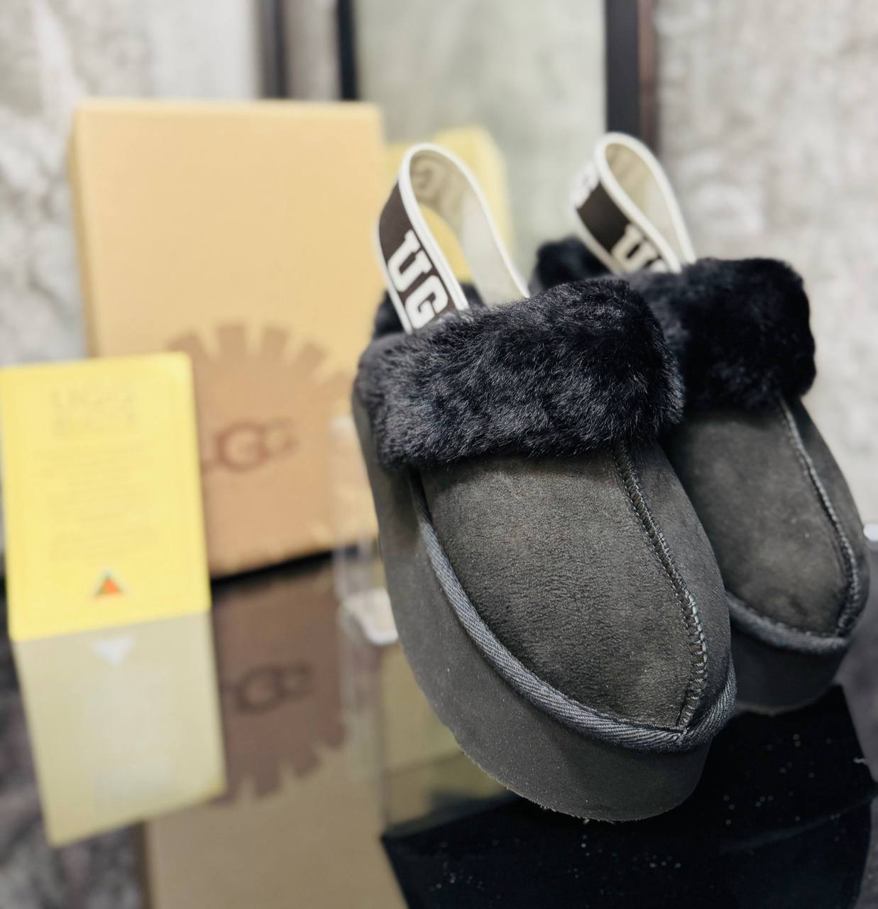 Ugg Funkette Μαύρο