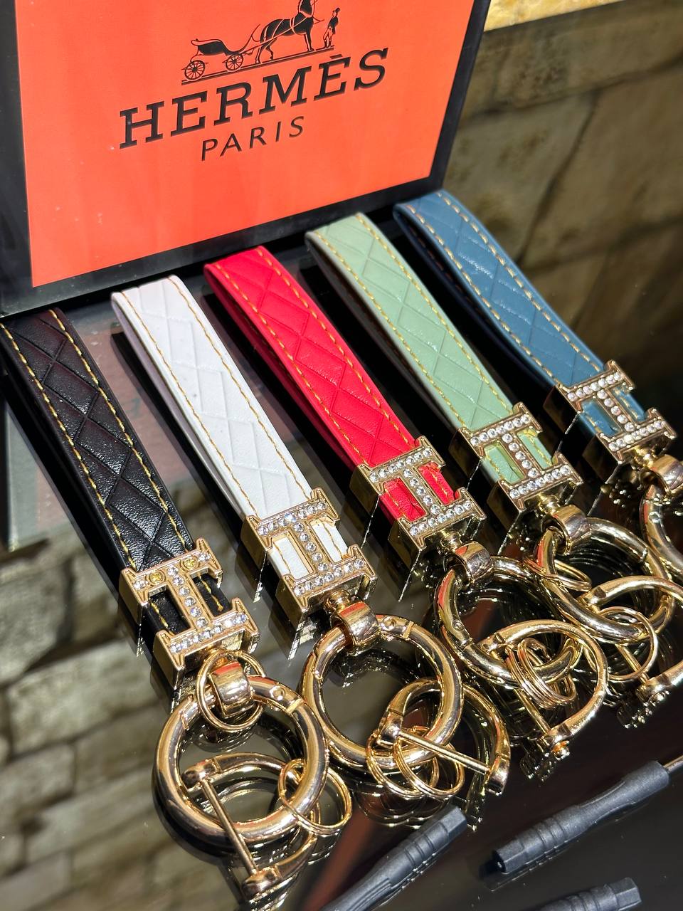 Hermes Μπρελόκ Πράσινο