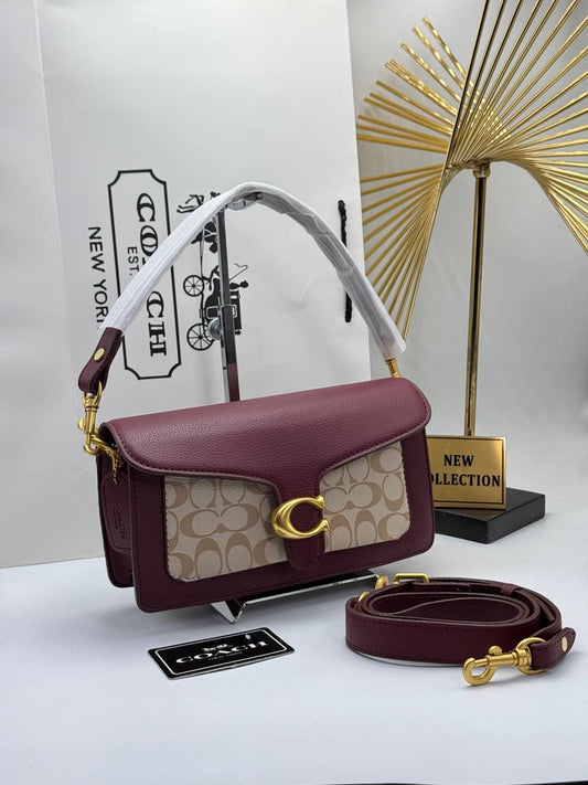 Coach Tabby Shoulder Bag Burgundy