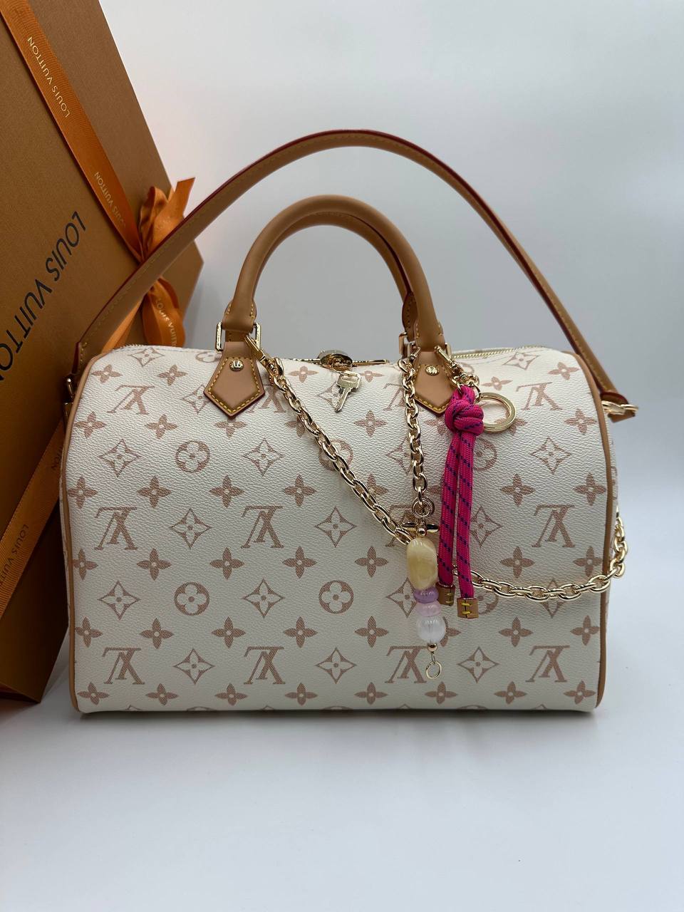 Louis Vuitton Speedy Bandoulière Monogram Empreinte Cream