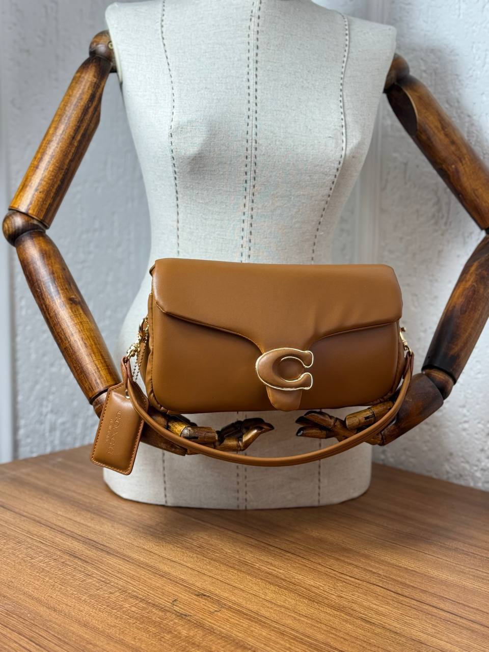 Coach Pillow Tabby Shoulder Bag Brown