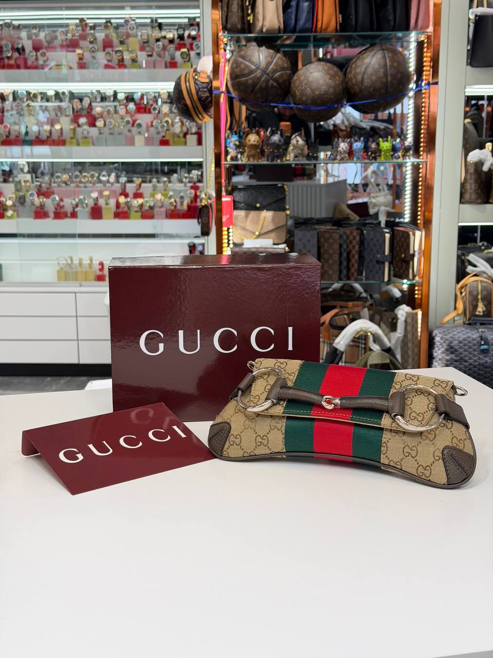 Gucci Horsebit 1955 GG Canvas